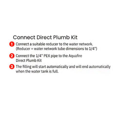  Plumb Kit for Aquafire Water Vapor Fireplace | AWA-DP