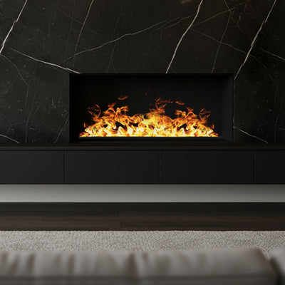 Aquafire Lite 20 inch Built-In Water Vapor Electric Fireplace - Water Mist Electric Fireplace - AWL-20-50
