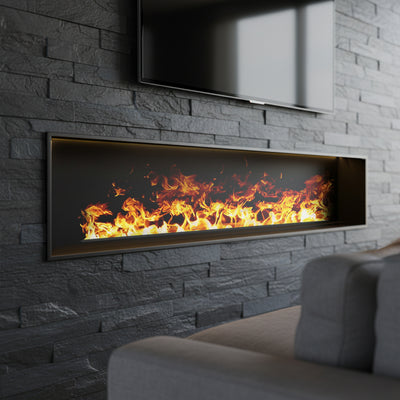 Aquafire Lite 60 inch Built-In Water Vapor Electric Fireplace - Water Mist Electric Fireplace - AWL-60-150