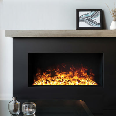 Aquafire Lite 40 inch Built-In Water Vapor Electric Fireplace - Water Mist Electric Fireplace - AWL-40-100