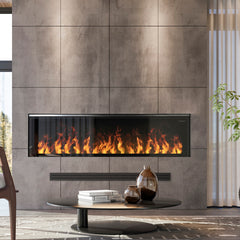 Dimplex Optimyst 46 inch Linear Water Vapor Built-In Electric Fireplace - Water Mist Fireplace with Heater - OLF46-AM