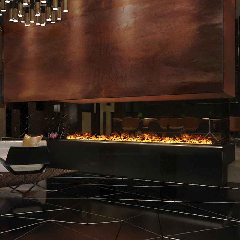 Aquafire 40-in Water Vapor Built-In Electric Fireplace Insert - AWA-40 ...